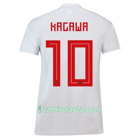 Camisolas de Futebol Japão Kagawa 10 Equipamento Alternativa Copa do Mundo 2018 Manga Curta